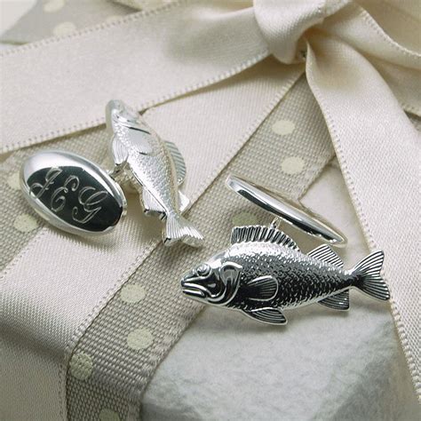 fish shell cufflinks